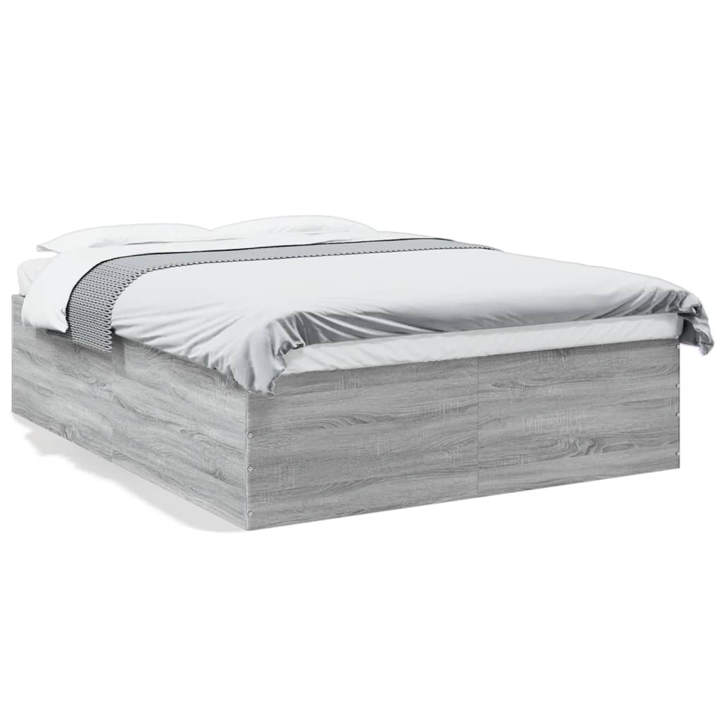 Cadre de lit sans matelas sonoma gris 160x200 cm - XIOS