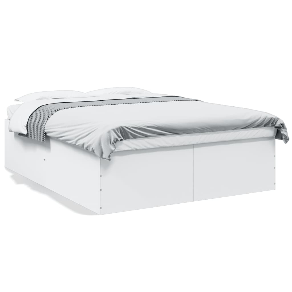 Cadre de lit sans matelas blanc 150x200 cm - XIOS