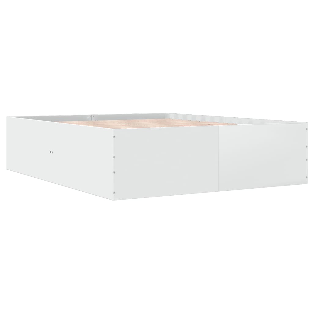 Cadre de lit sans matelas blanc 150x200 cm - XIOS