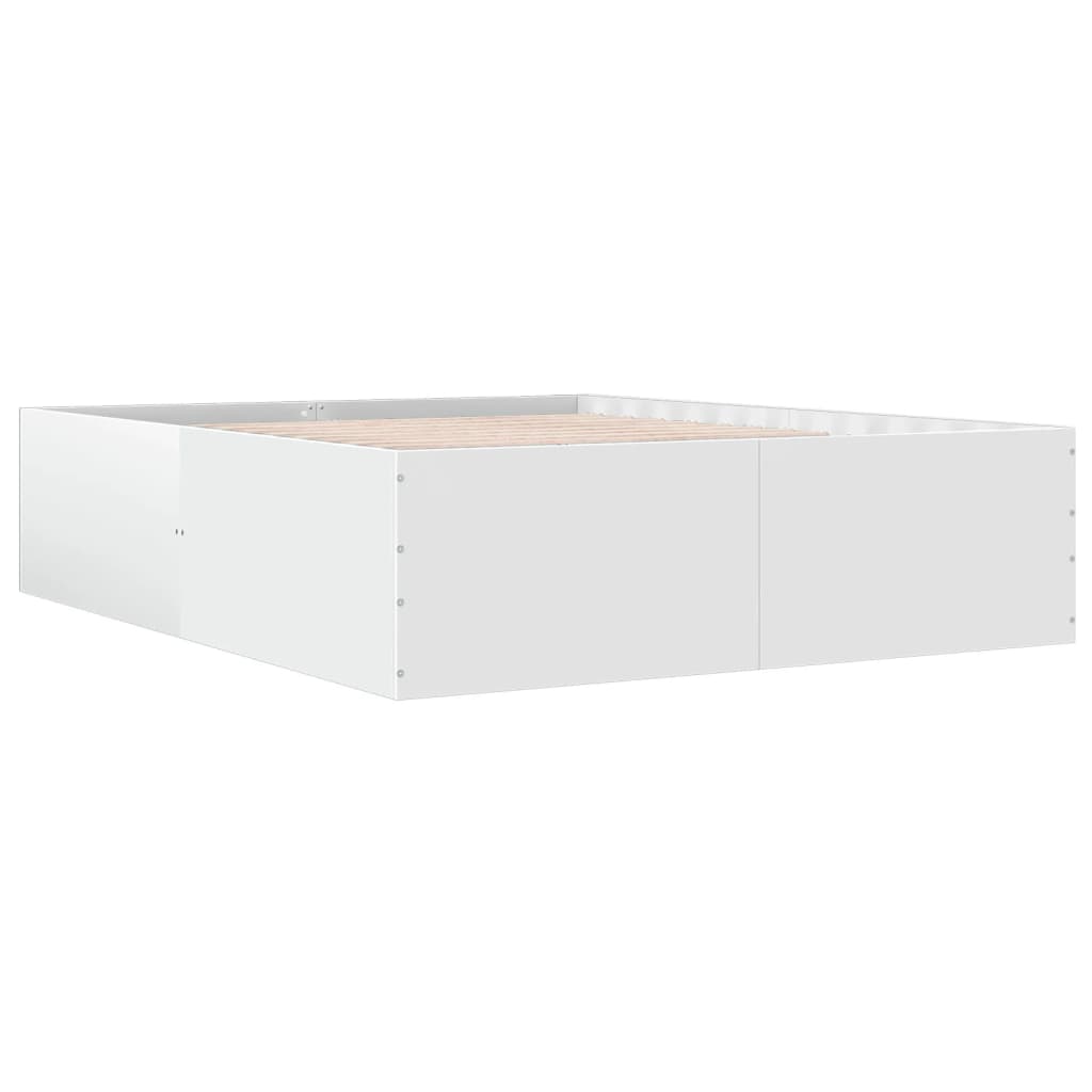 Cadre de lit sans matelas blanc 150x200 cm - XIOS