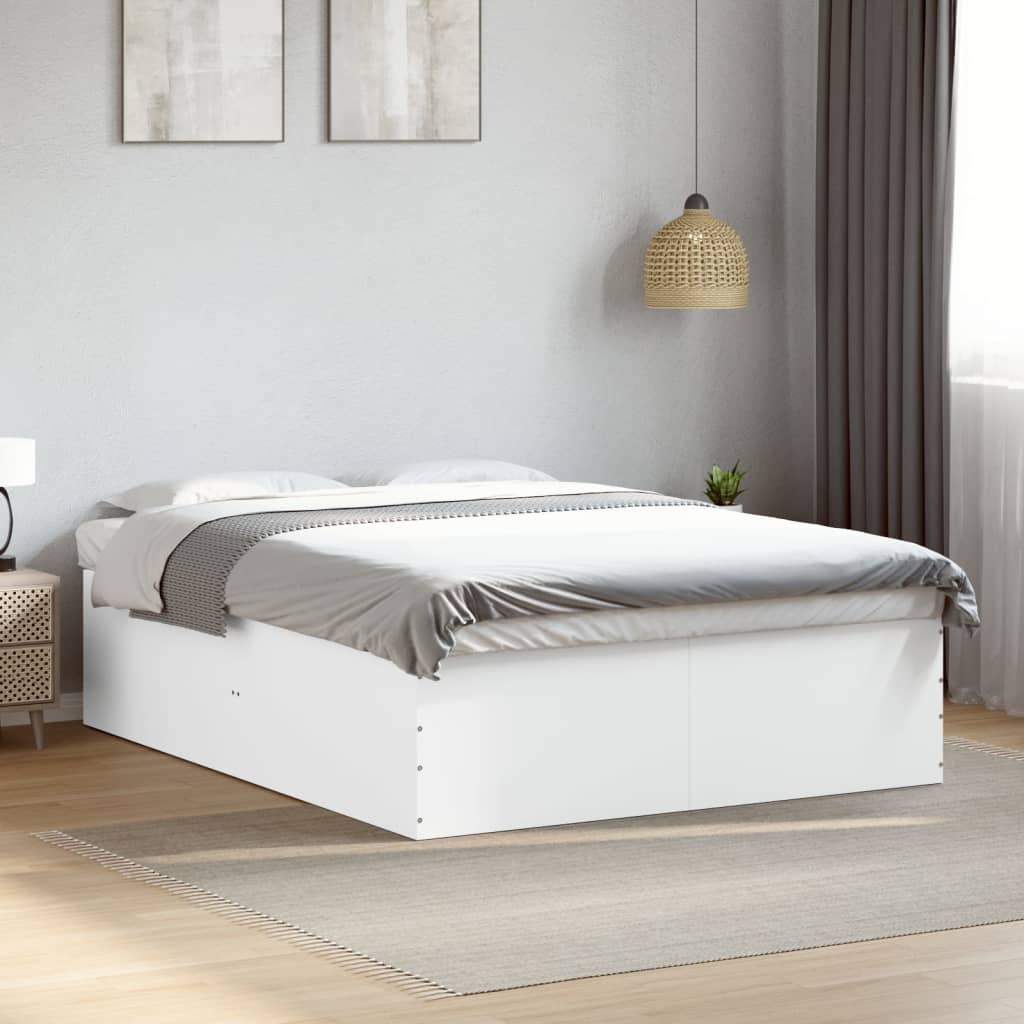 Cadre de lit sans matelas blanc 150x200 cm - XIOS
