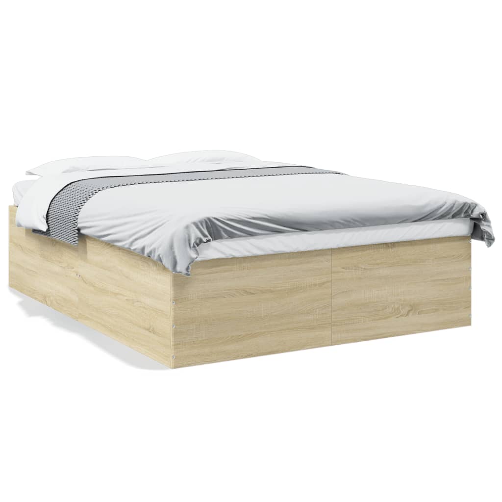 Cadre de lit sans matelas chêne sonoma 150x200 cm - XIOS