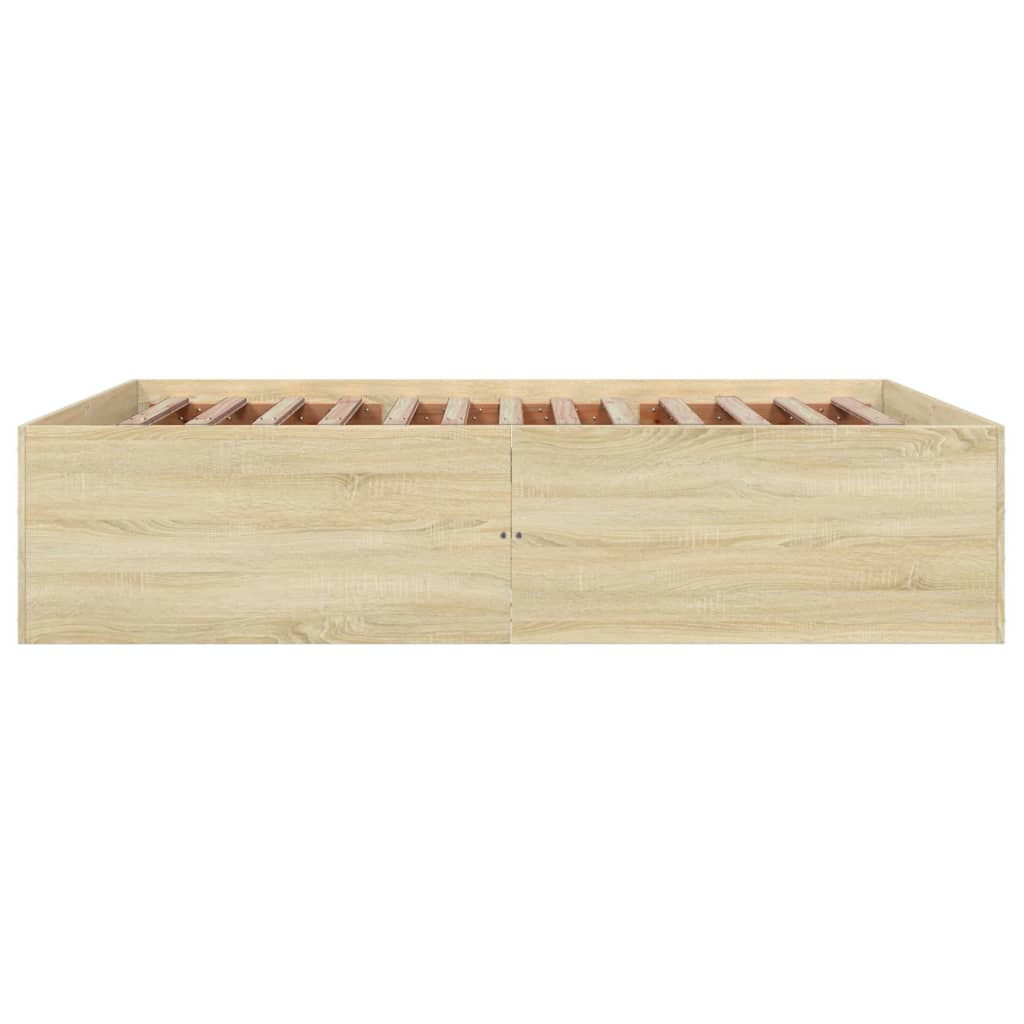 Cadre de lit sans matelas chêne sonoma 150x200 cm - XIOS