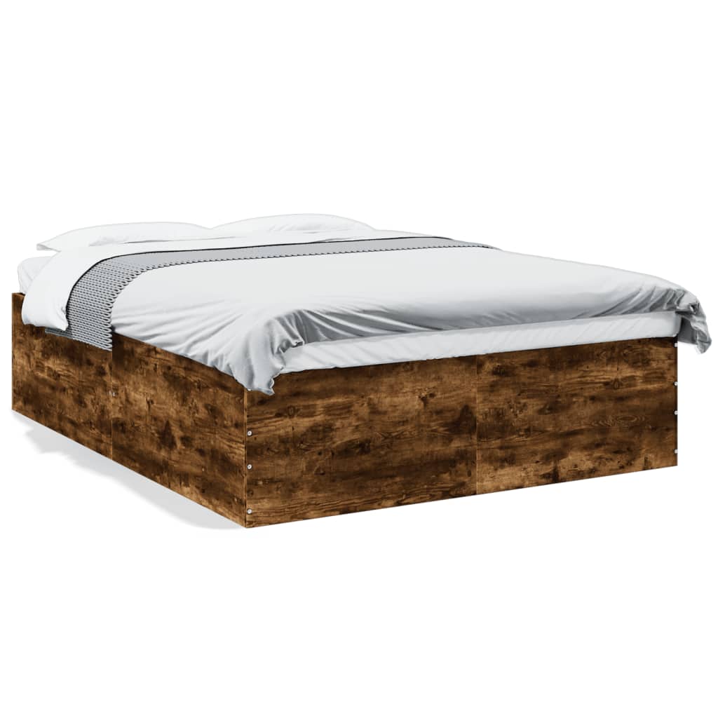 Cadre de lit sans matelas chêne fumé 150x200 cm - XIOS