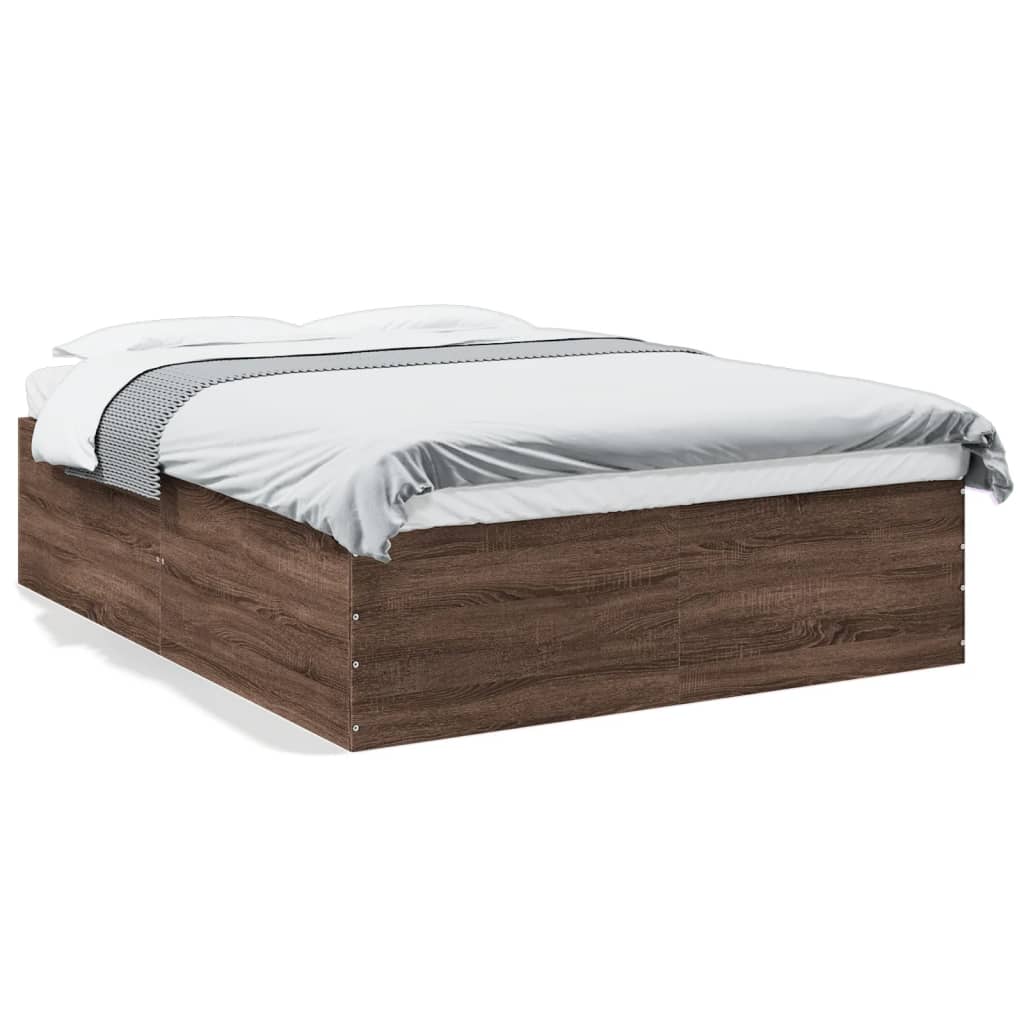 Cadre de lit sans matelas chêne marron 150x200 cm - XIOS