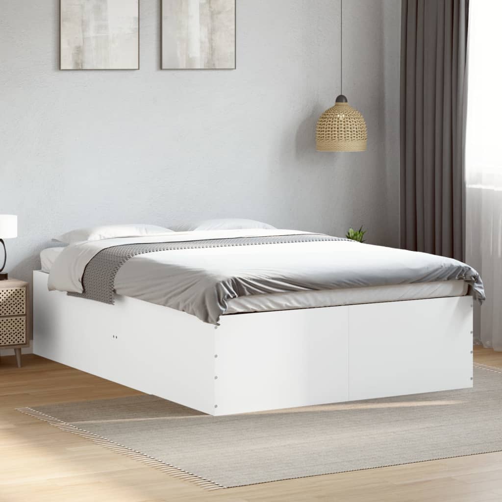 Cadre de lit sans matelas blanc 140x200 cm - XIOS