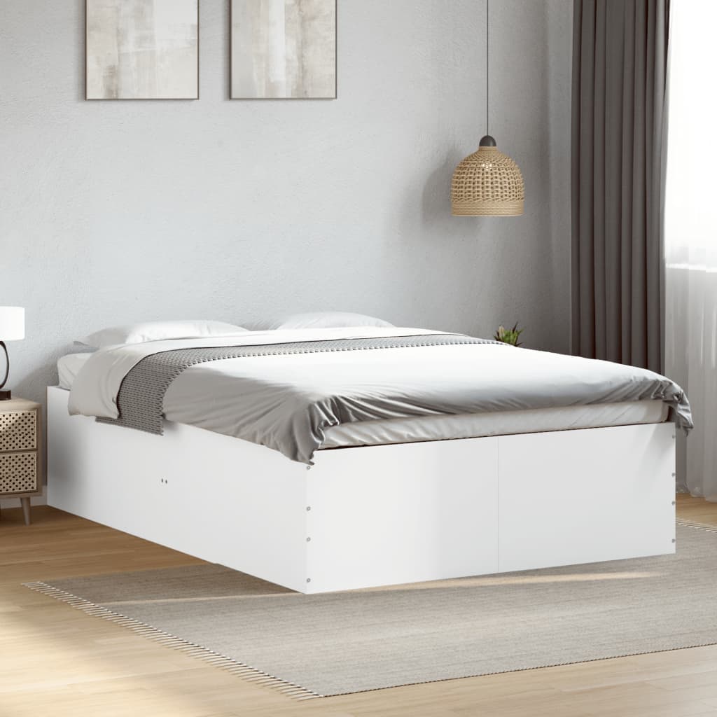 Cadre de lit sans matelas blanc 120x200 cm - XIOS