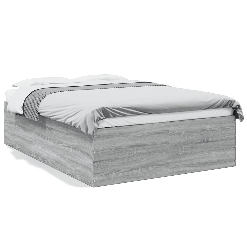 Cadre de lit sans matelas sonoma gris 120x200 cm - XIOS
