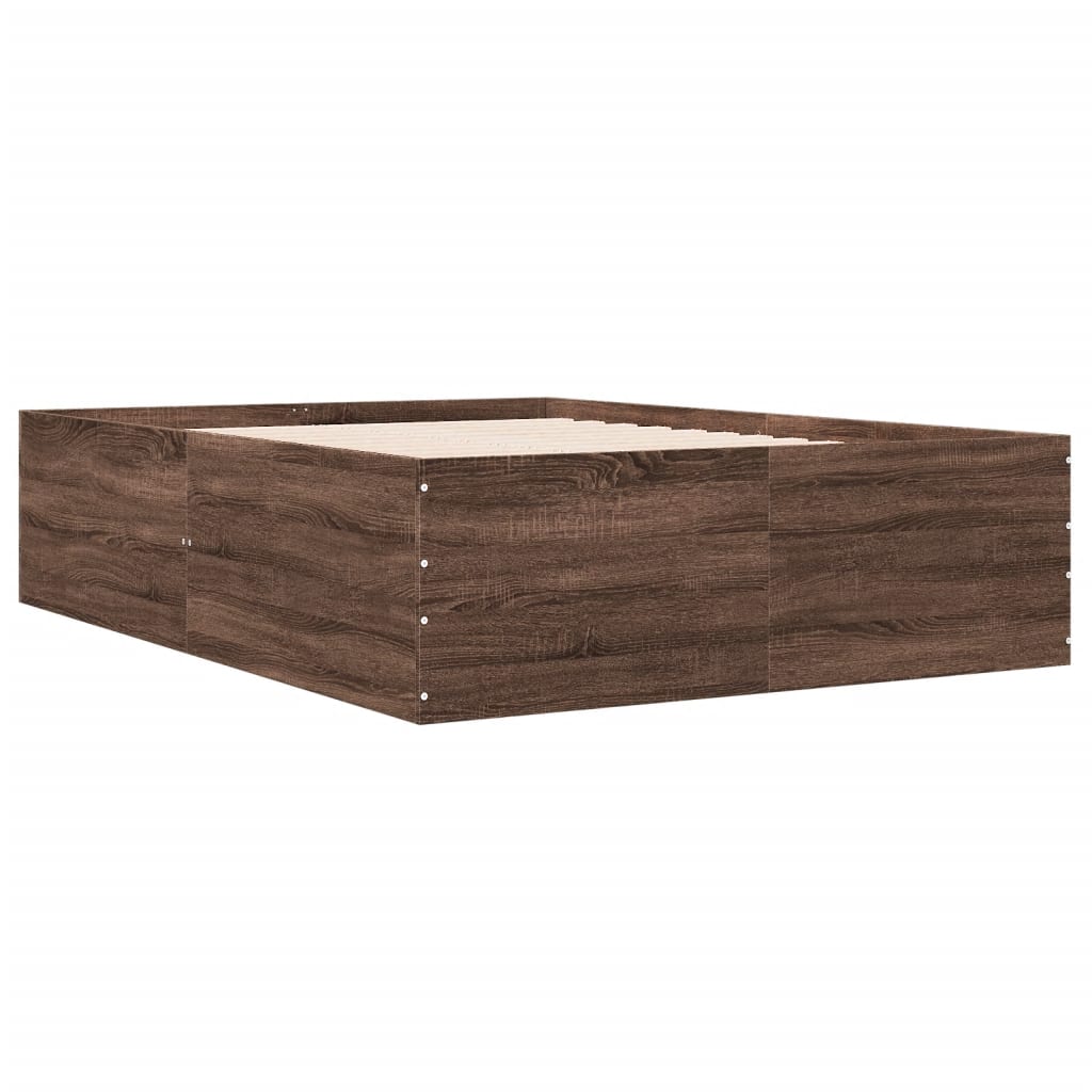 Cadre de lit sans matelas chêne marron 120x200 cm - XIOS