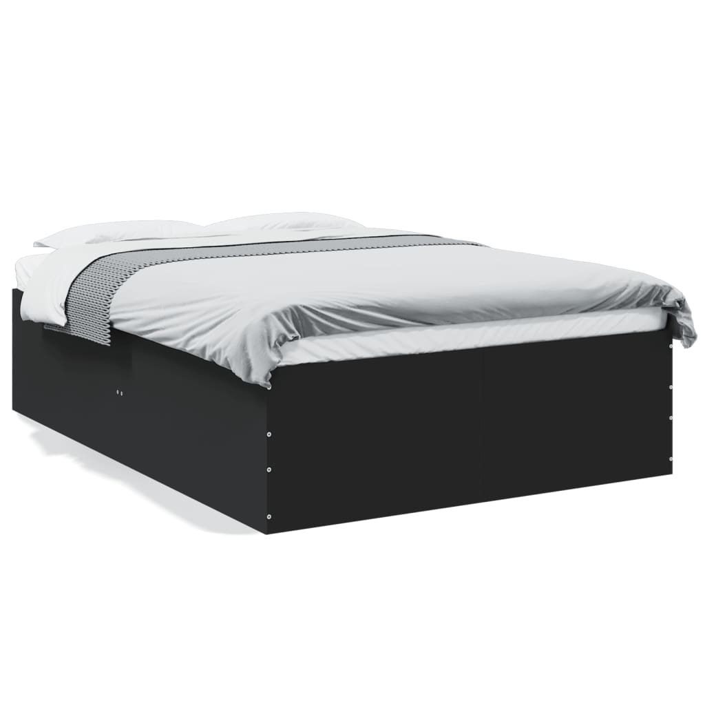 Cadre de lit sans matelas noir 135x190 cm - XIOS