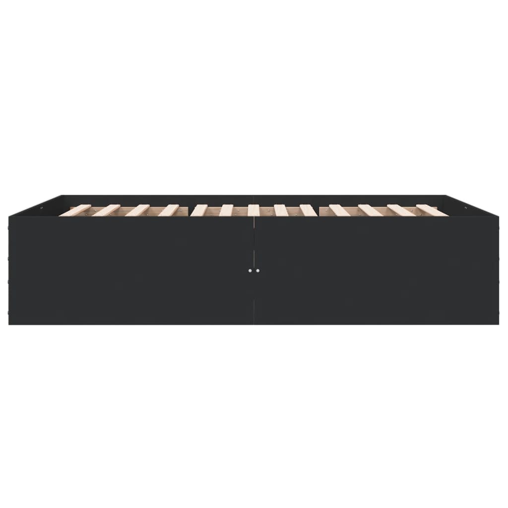 Cadre de lit sans matelas noir 135x190 cm - XIOS