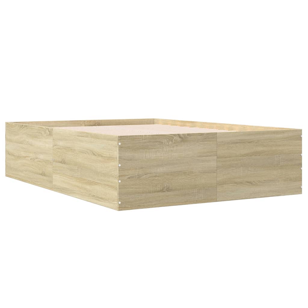 Cadre de lit sans matelas chêne sonoma 135x190 cm - XIOS