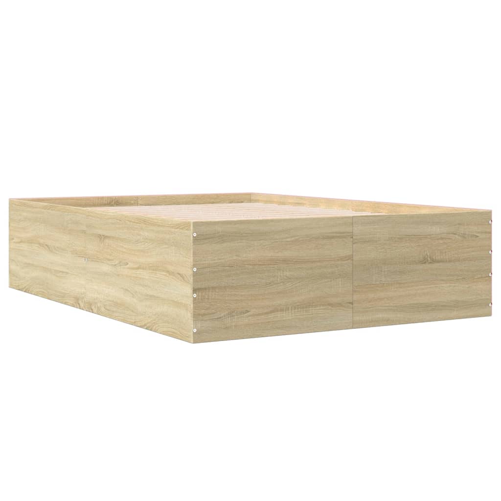 Cadre de lit sans matelas chêne sonoma 135x190 cm - XIOS