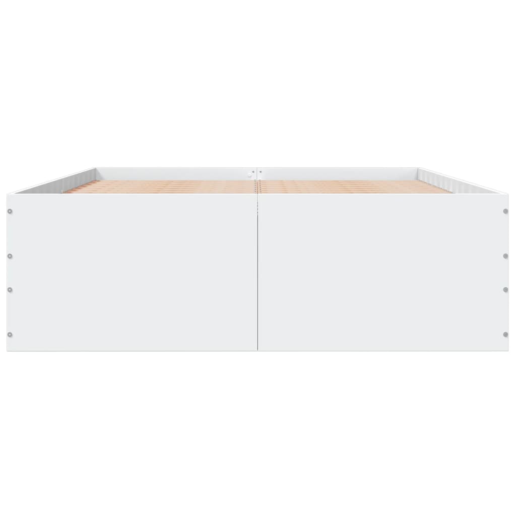 Cadre de lit sans matelas blanc 120x190 cm - XIOS