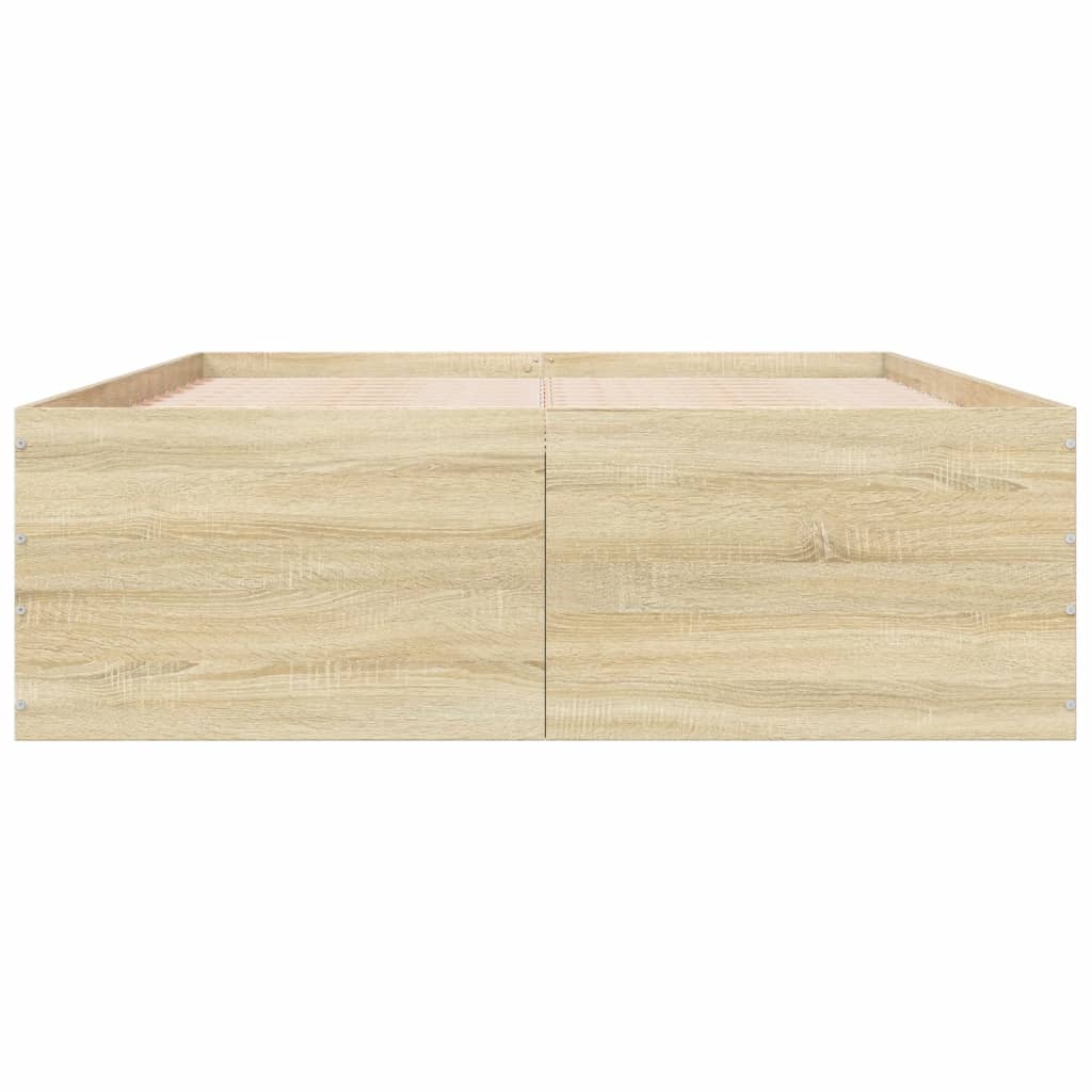 Cadre de lit sans matelas chêne sonoma 120x190 cm - XIOS