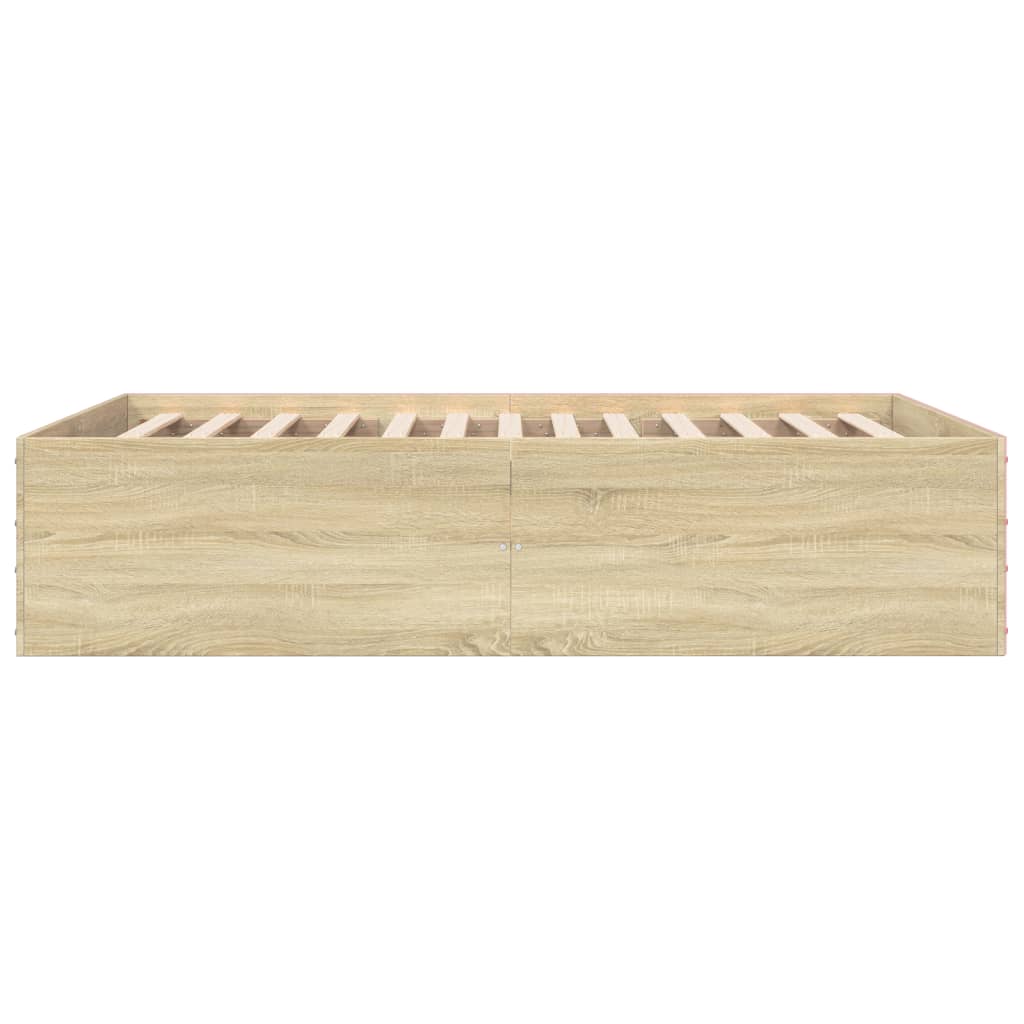 Cadre de lit sans matelas chêne sonoma 120x190 cm - XIOS