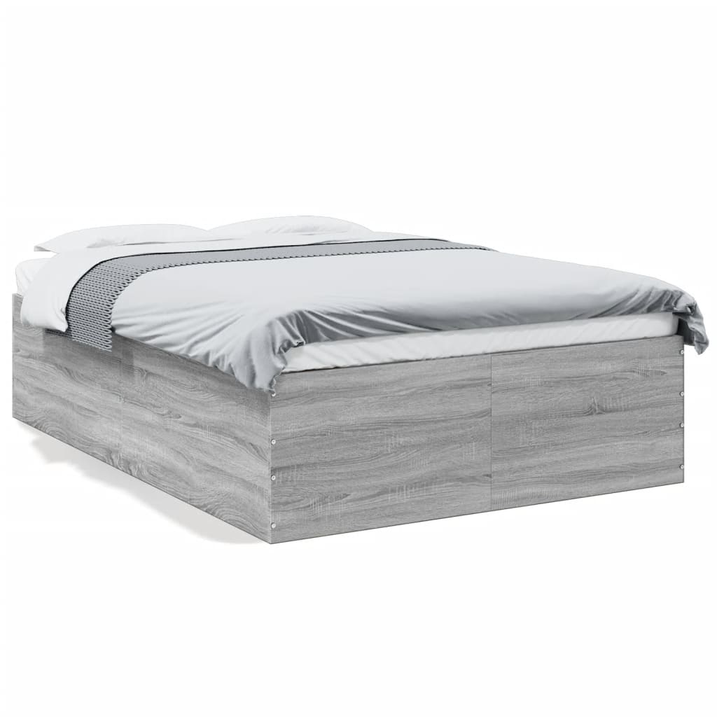 Cadre de lit sans matelas sonoma gris 120x190 cm - XIOS