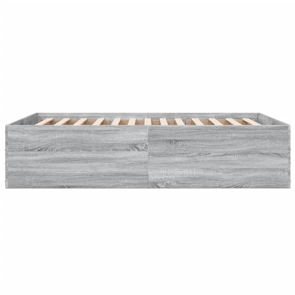Cadre de lit sans matelas sonoma gris 120x190 cm - XIOS