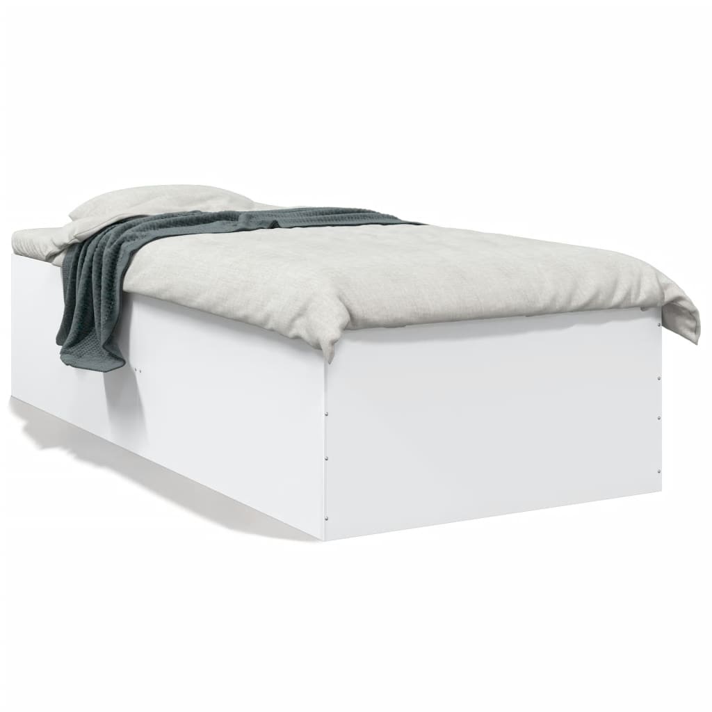 Cadre de lit sans matelas blanc 100x200 cm - XIOS