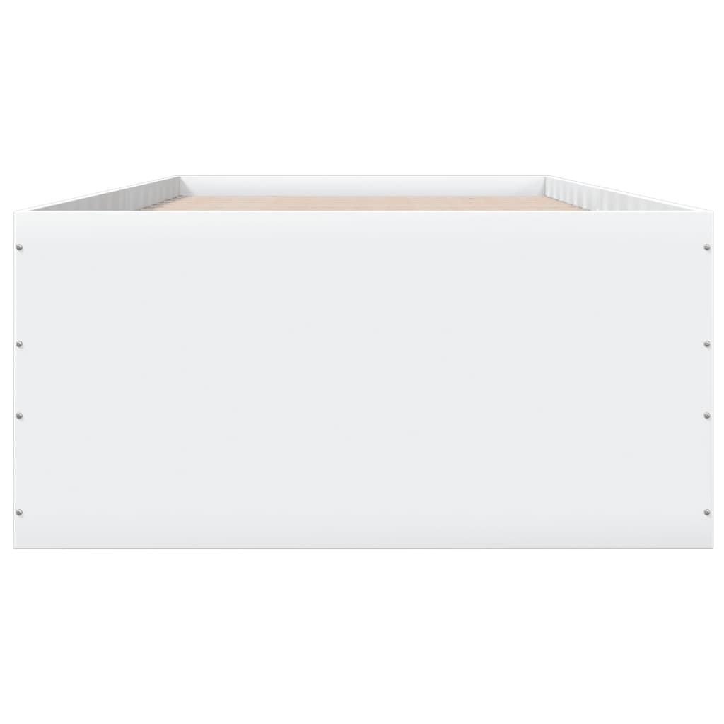 Cadre de lit sans matelas blanc 100x200 cm - XIOS