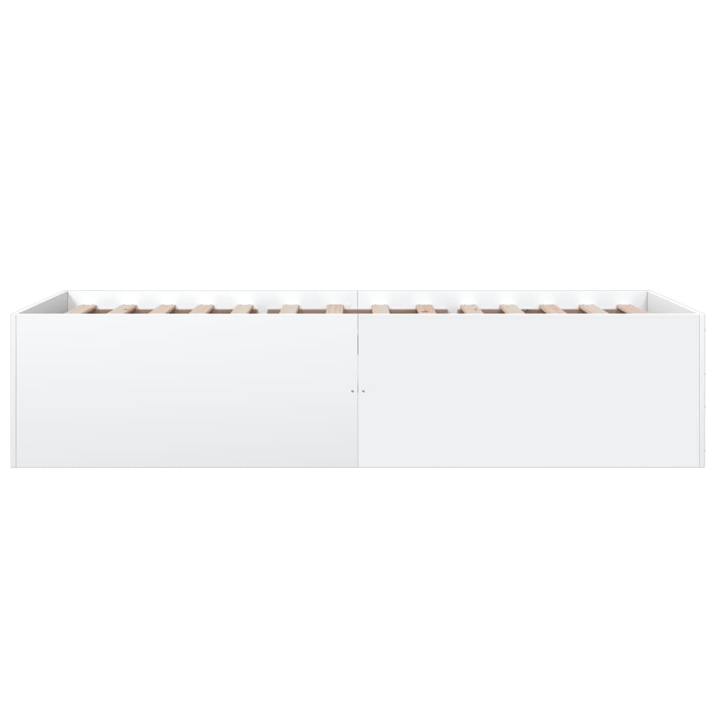 Cadre de lit sans matelas blanc 100x200 cm - XIOS