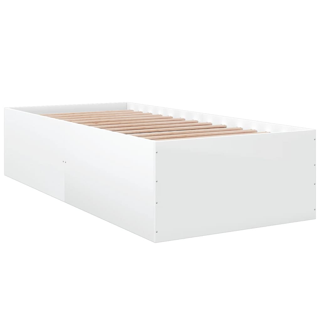 Cadre de lit sans matelas blanc 100x200 cm - XIOS