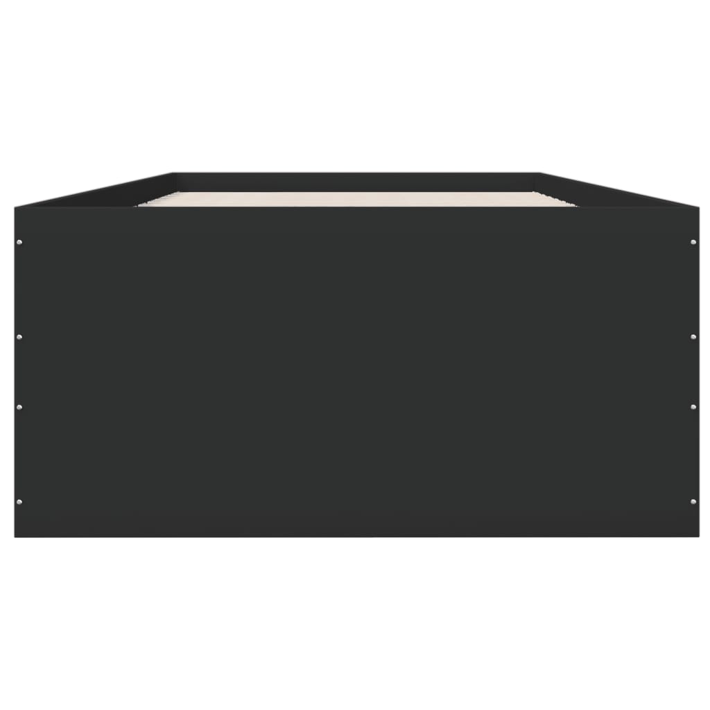 Cadre de lit sans matelas noir 100x200 cm - XIOS