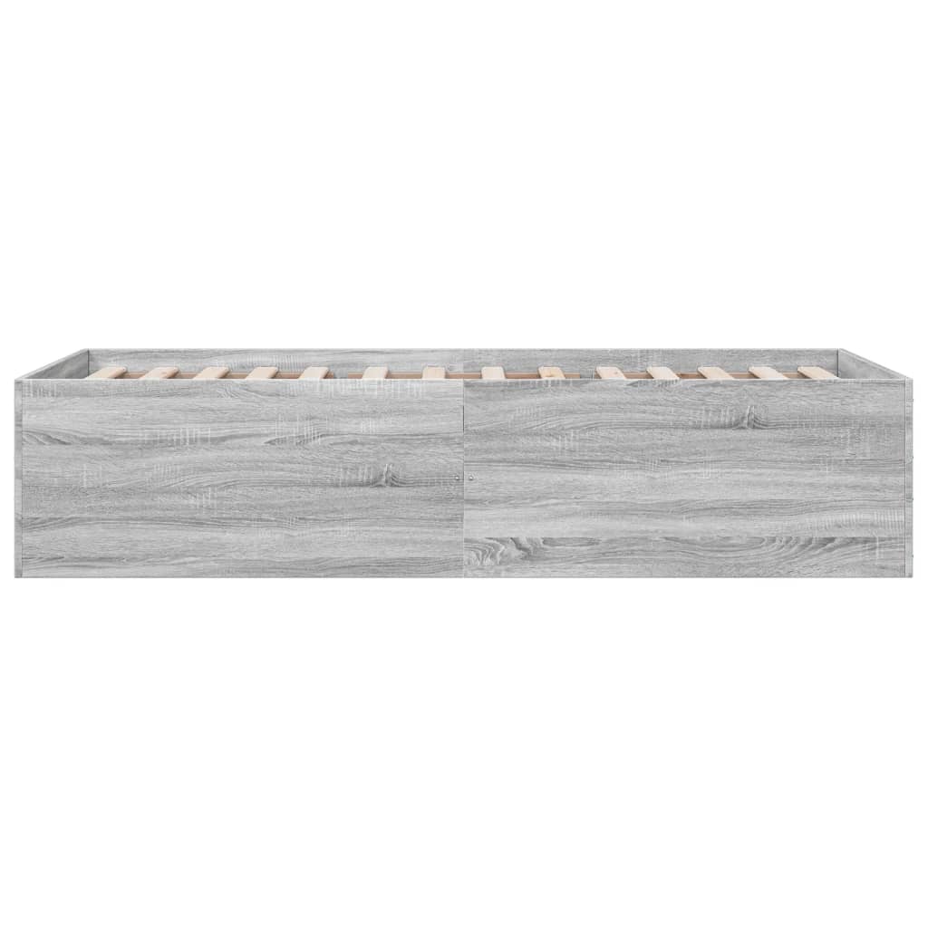 Cadre de lit sans matelas sonoma gris 100x200 cm - XIOS