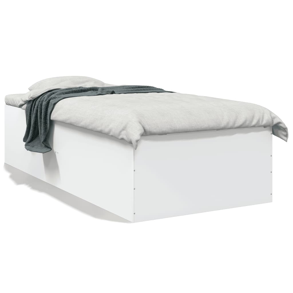 Cadre de lit sans matelas blanc 90x200 cm - XIOS