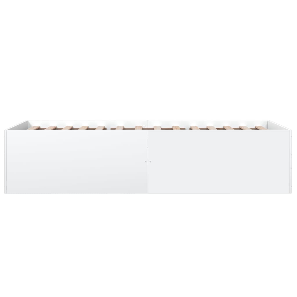 Cadre de lit sans matelas blanc 90x200 cm - XIOS