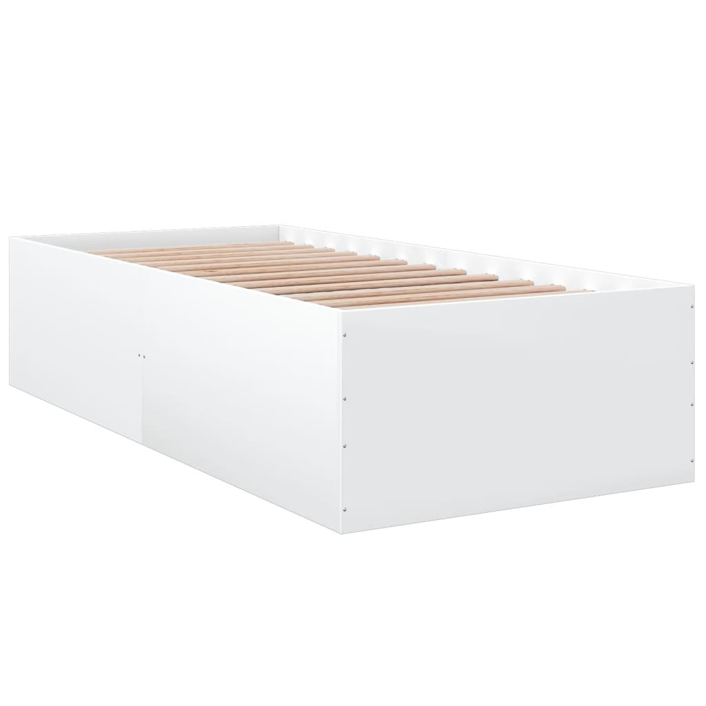 Cadre de lit sans matelas blanc 90x200 cm - XIOS