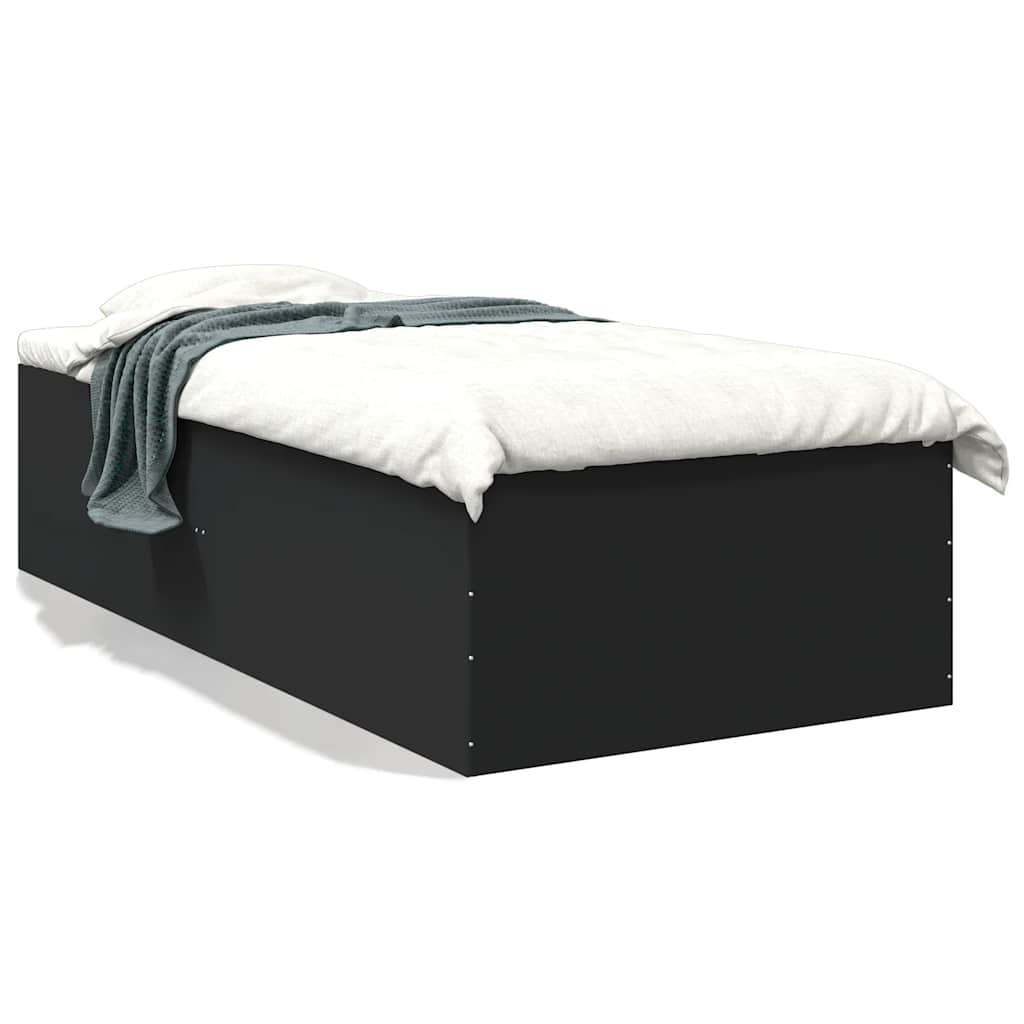 Cadre de lit sans matelas noir 90x200 cm - XIOS