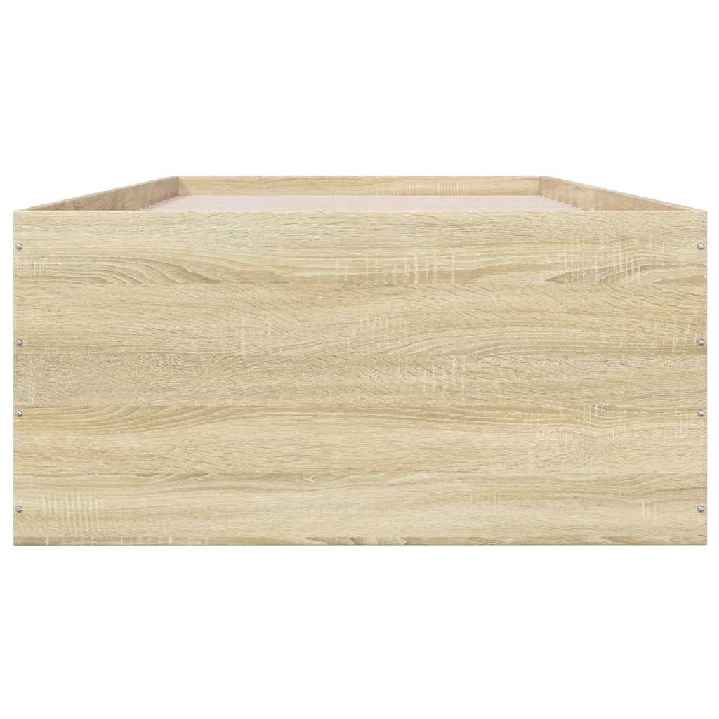 Cadre de lit sans matelas chêne sonoma 90x200 cm - XIOS
