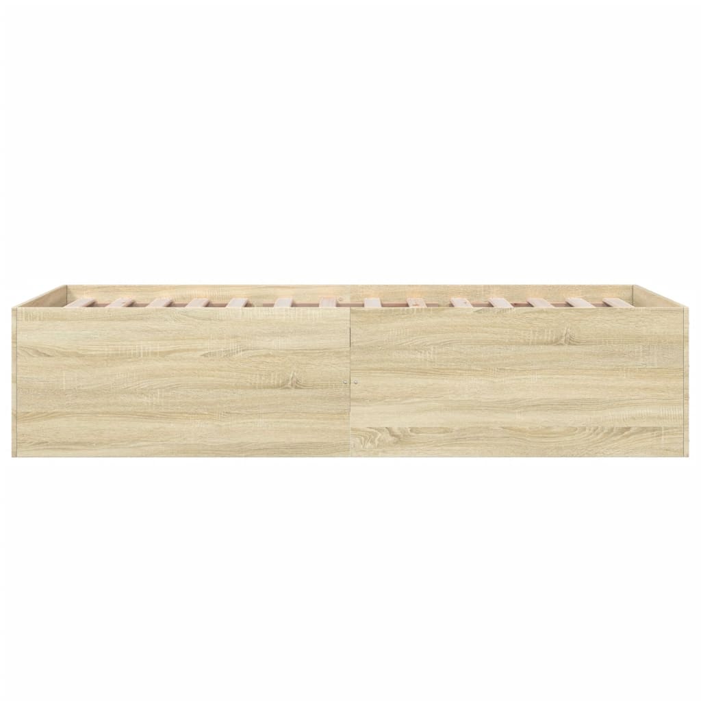 Cadre de lit sans matelas chêne sonoma 90x200 cm - XIOS