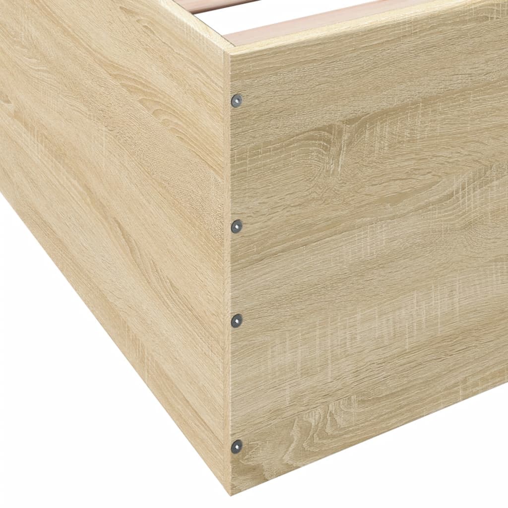 Cadre de lit sans matelas chêne sonoma 90x200 cm - XIOS