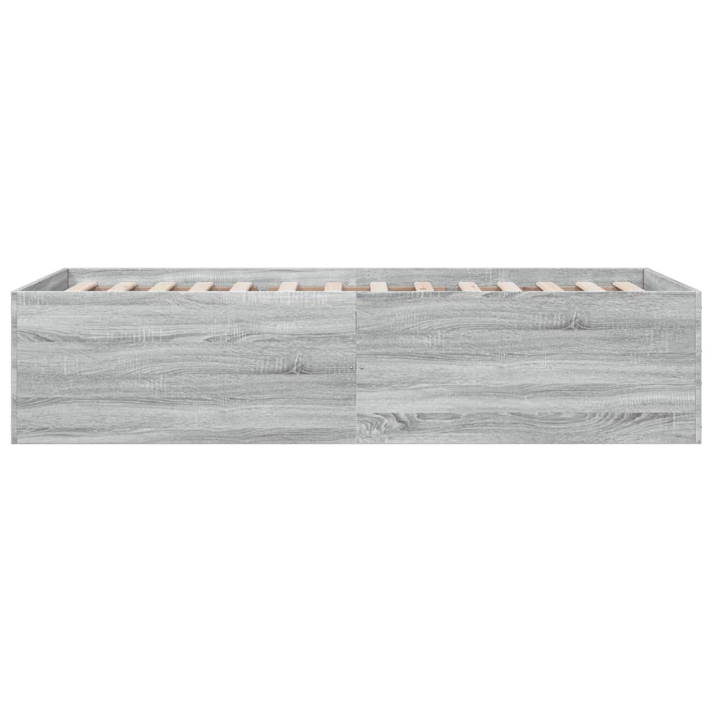 Cadre de lit sans matelas sonoma gris 90x200 cm - XIOS