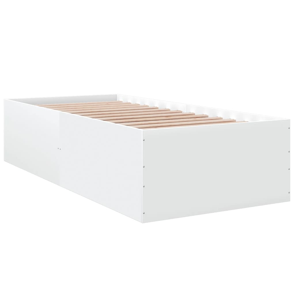 Cadre de lit sans matelas blanc 90x190 cm - XIOS