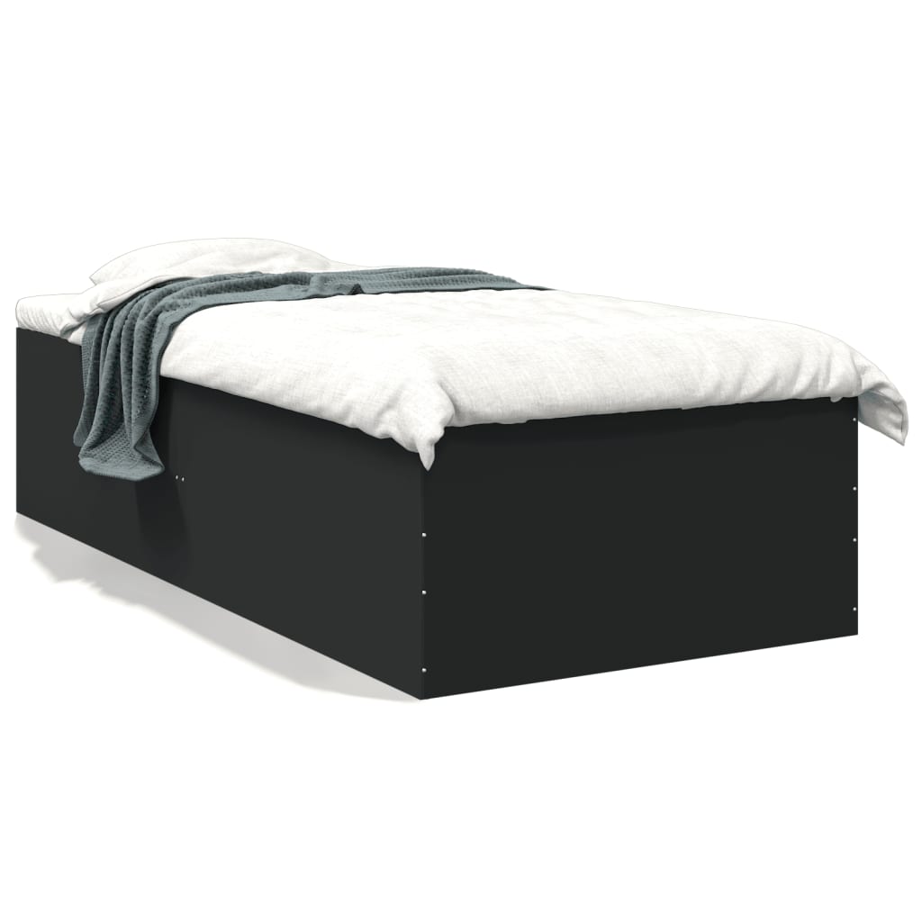 Cadre de lit sans matelas noir 90x190 cm - XIOS