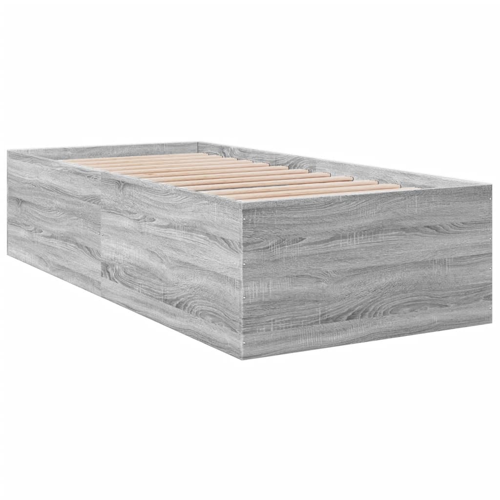 Cadre de lit sans matelas sonoma gris 90x190 cm - XIOS