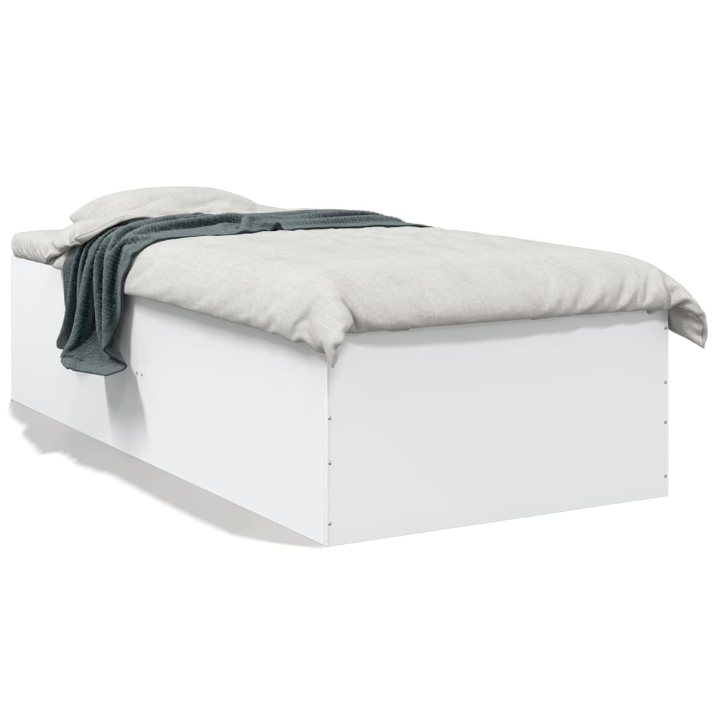 Cadre de lit sans matelas blanc 75x190 cm - XIOS