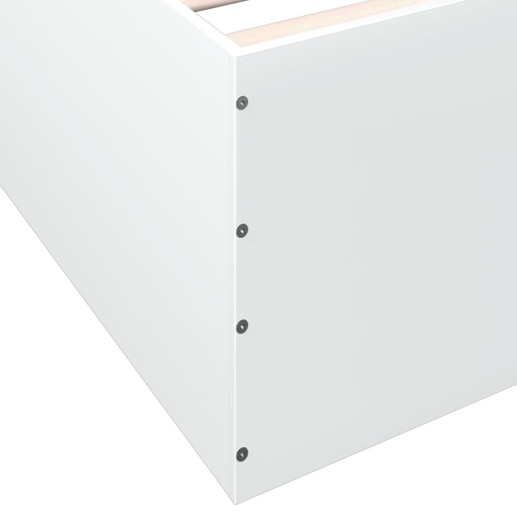 Cadre de lit sans matelas blanc 75x190 cm - XIOS