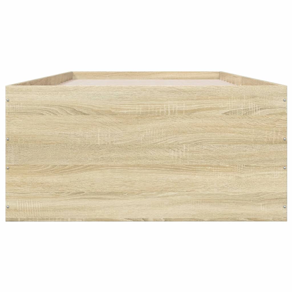Cadre de lit sans matelas chêne sonoma 75x190 cm - XIOS