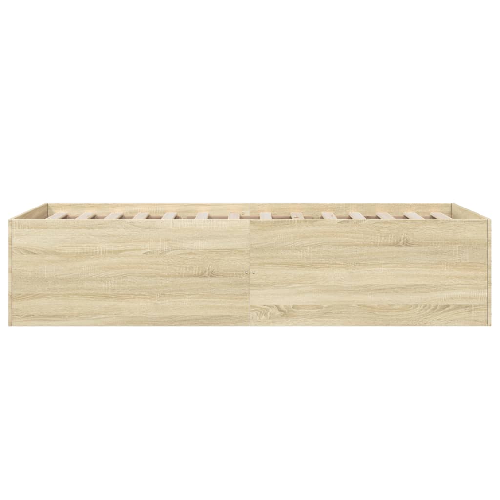 Cadre de lit sans matelas chêne sonoma 75x190 cm - XIOS