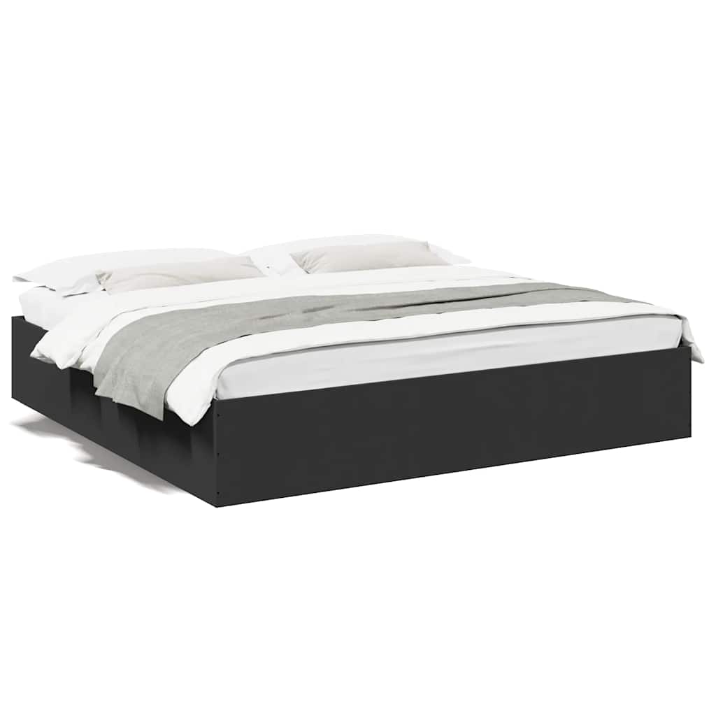 Cadre de lit sans matelas noir 200x200 cm - XIOS