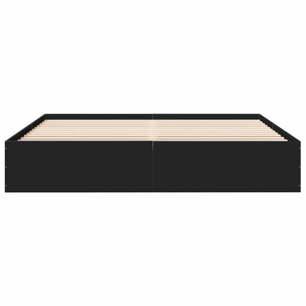 Cadre de lit sans matelas noir 200x200 cm - XIOS