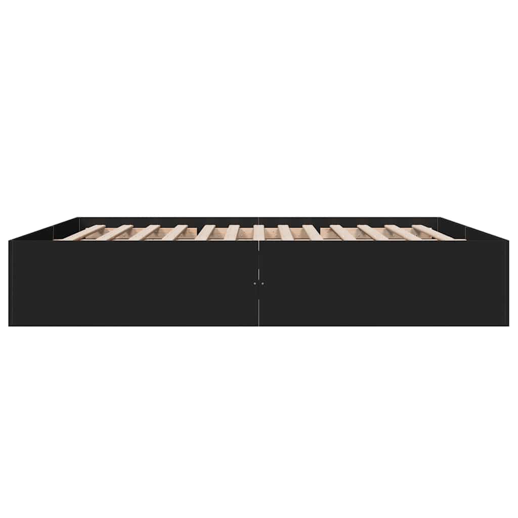 Cadre de lit sans matelas noir 200x200 cm - XIOS
