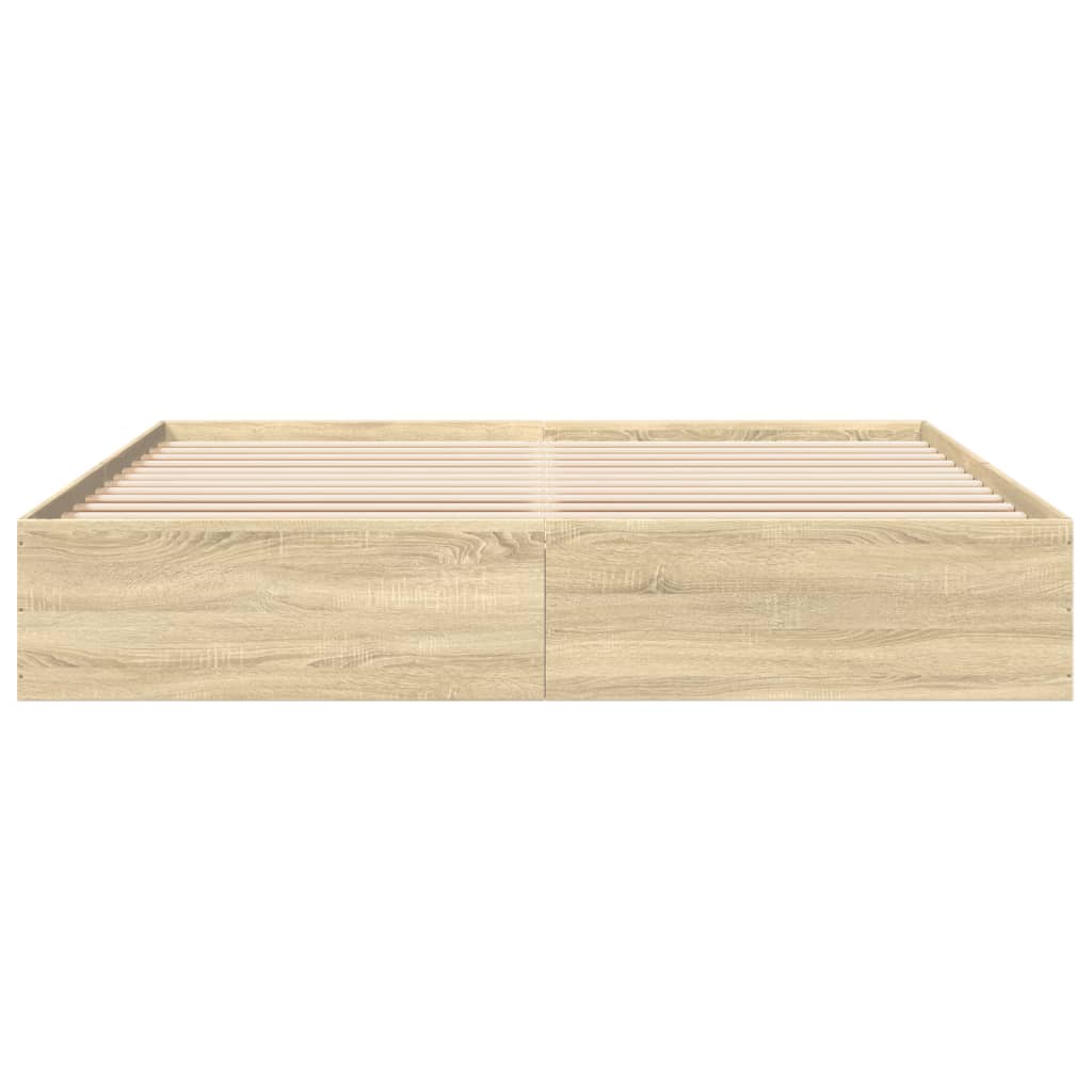 Cadre de lit sans matelas chêne sonoma 200x200 cm - XIOS