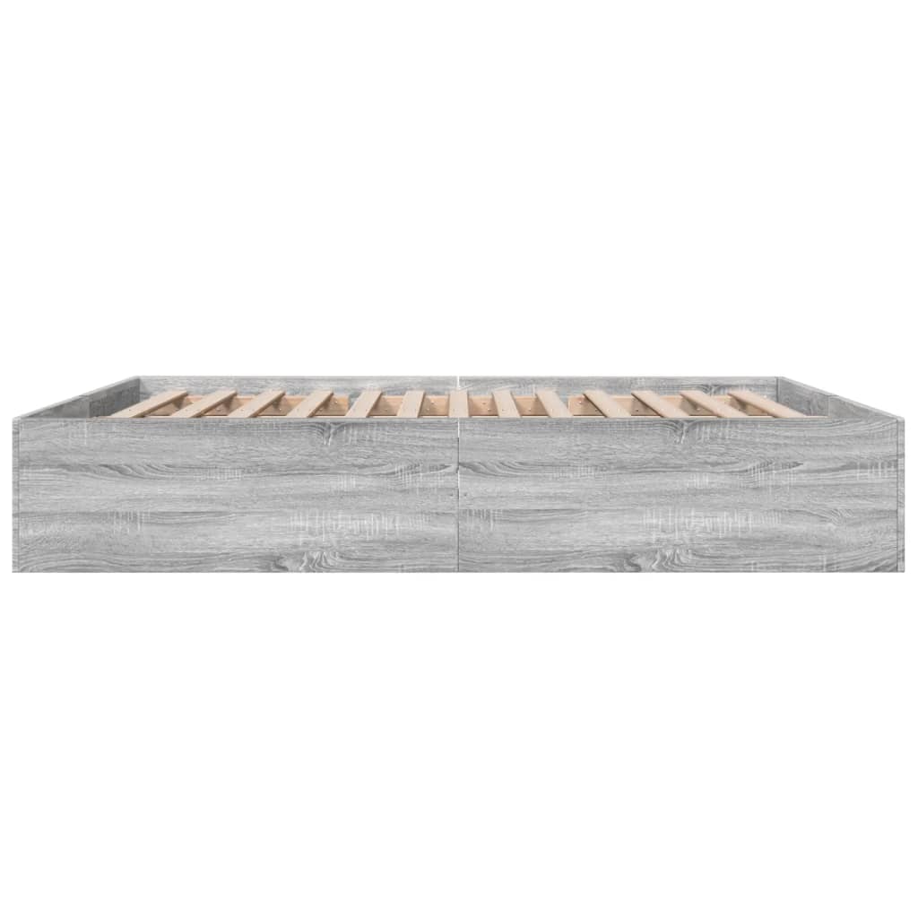 Cadre de lit sans matelas sonoma gris 180x200 cm - XIOS
