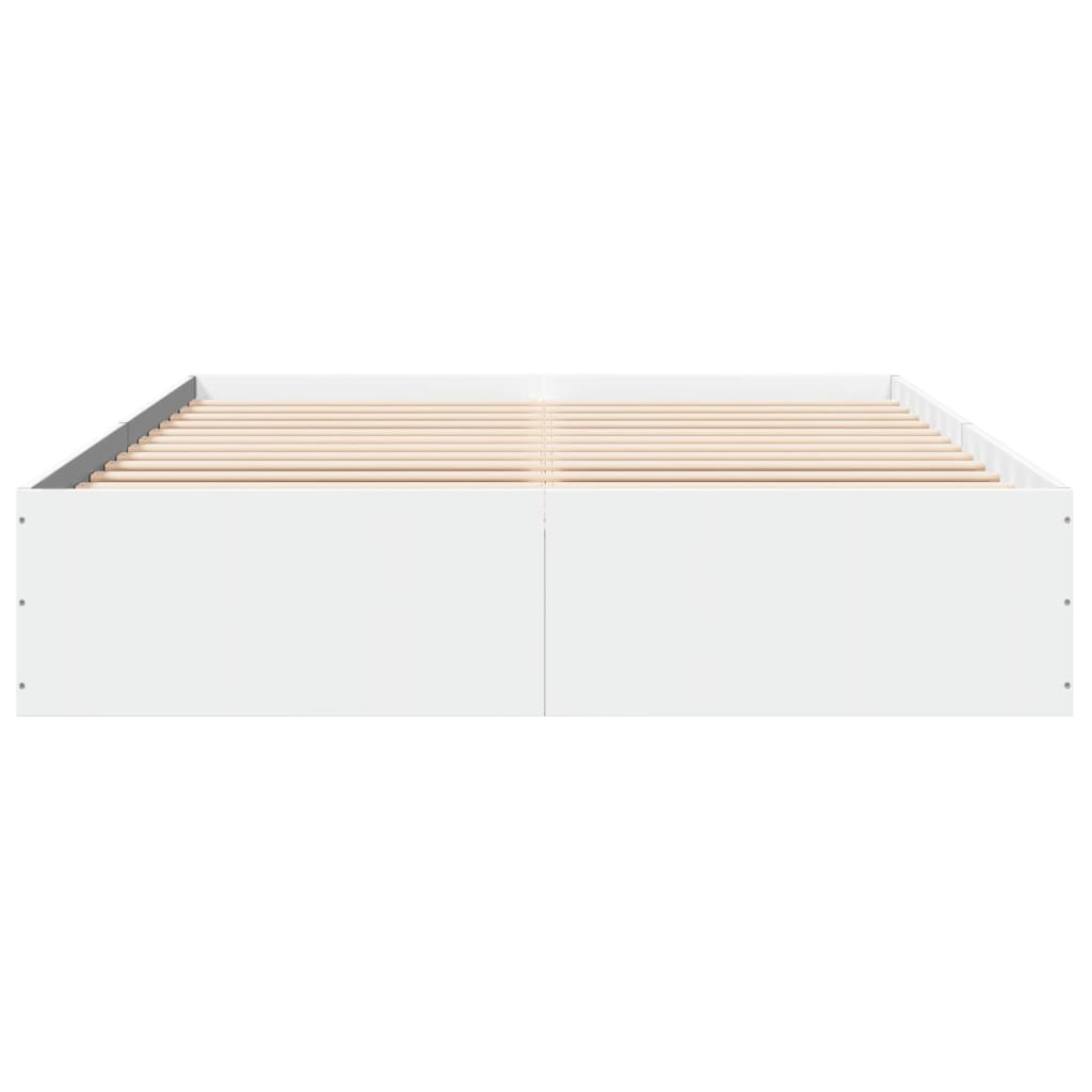 Cadre de lit sans matelas blanc 150x200 cm - XIOS