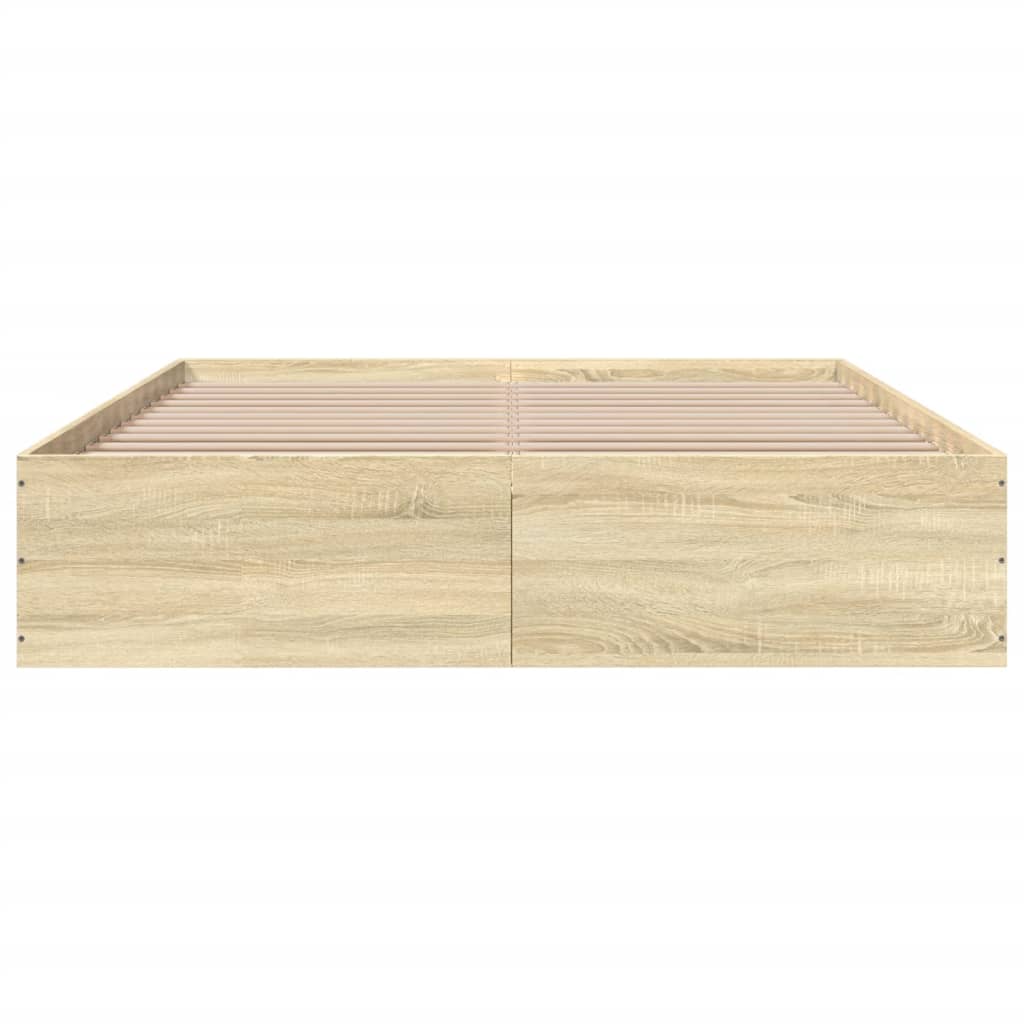 Cadre de lit sans matelas chêne sonoma 150x200 cm - XIOS
